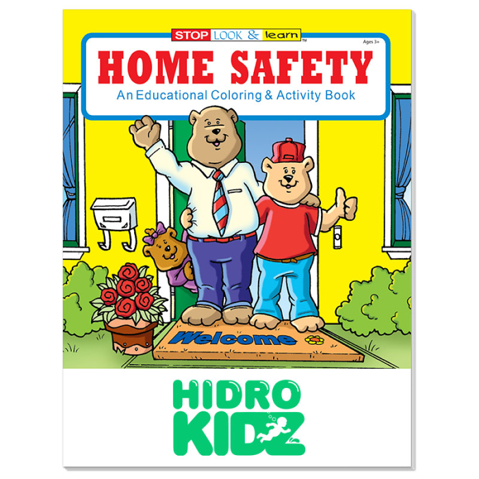 Custom Printed Home Safety Coloring Books