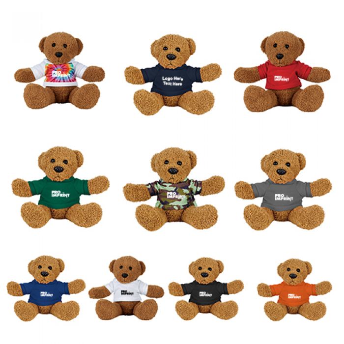 8 Inch Promotional Plush Rag Bear with Shirt