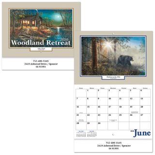 Woodland Retreat Stapled Wall Calendars