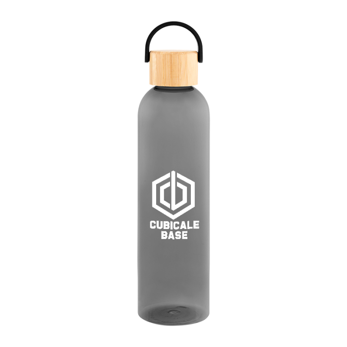 Customized 32 Oz Jeffrey rPET Bottles with Bamboo Lids and Easy Carry Handles