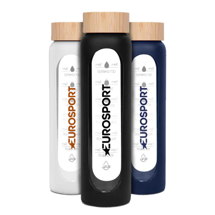 Customized 36 Oz Arlo Glass Water Bottles