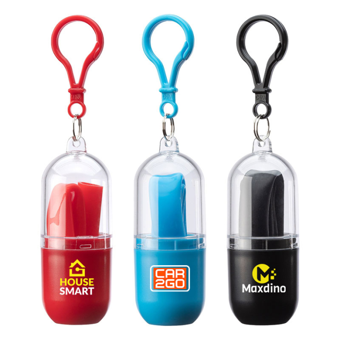 Customized Bellini Silicone Straws in Capsule Case