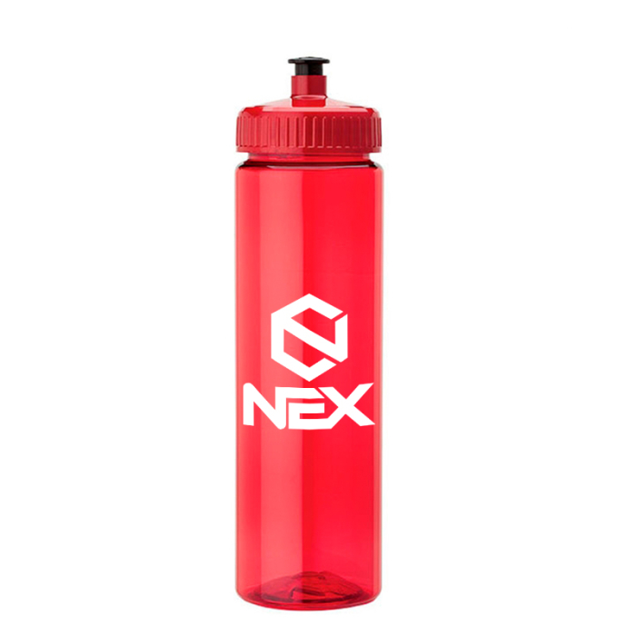 Customized Newport 25 Oz PET Bottles with Pull Spout Lids