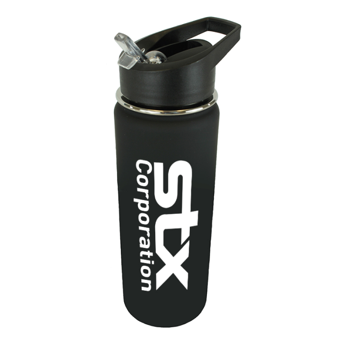 Halcyon® Customized 20 Oz Sports Bottles with Flip Straw Lids