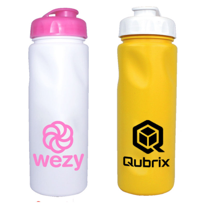 Imprinted 24 Oz Cycle Bottles with Flip Top Caps