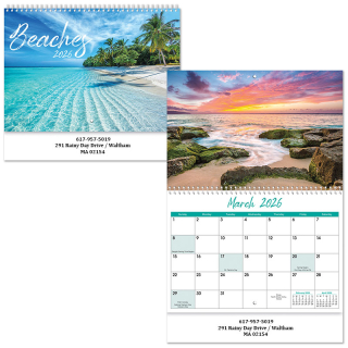 Beaches Spiral Wall Calendars