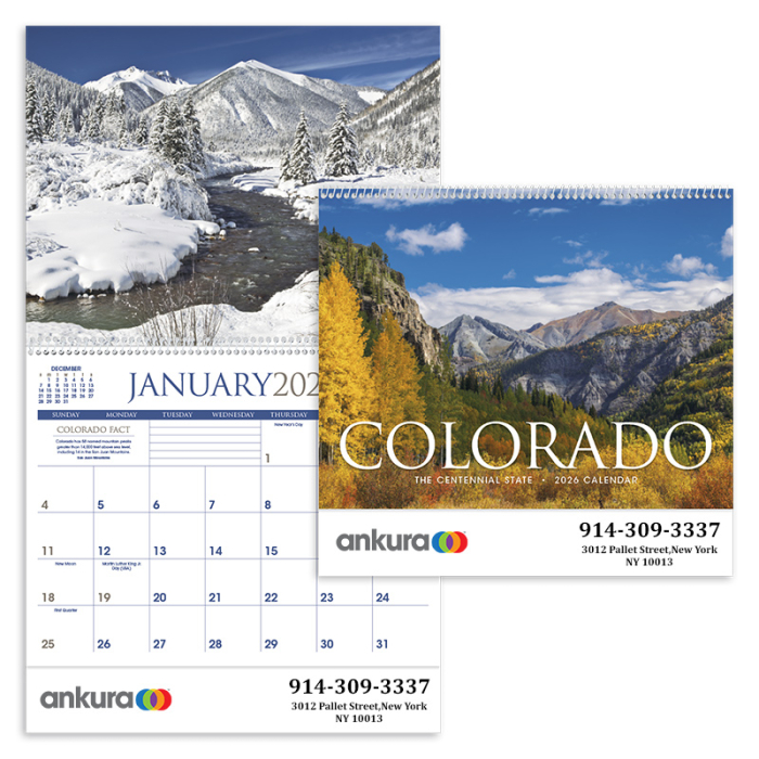 Imprinted Colorado Wall Calendars