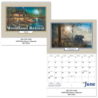 Woodland Retreat Spiral Wall Calendars
