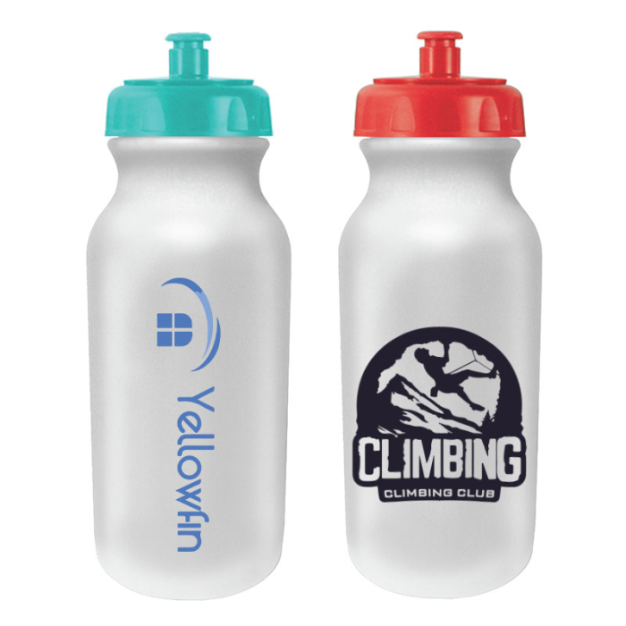 MicroHalt™ Custom 20 Oz Value Cycle Bottles with Push 'n Pull Caps