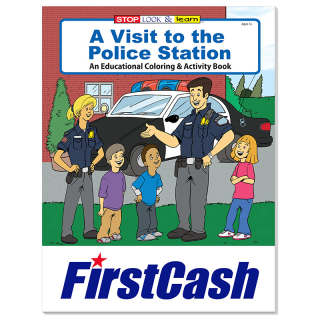 Personalized A Visit to the Police Station Coloring Books