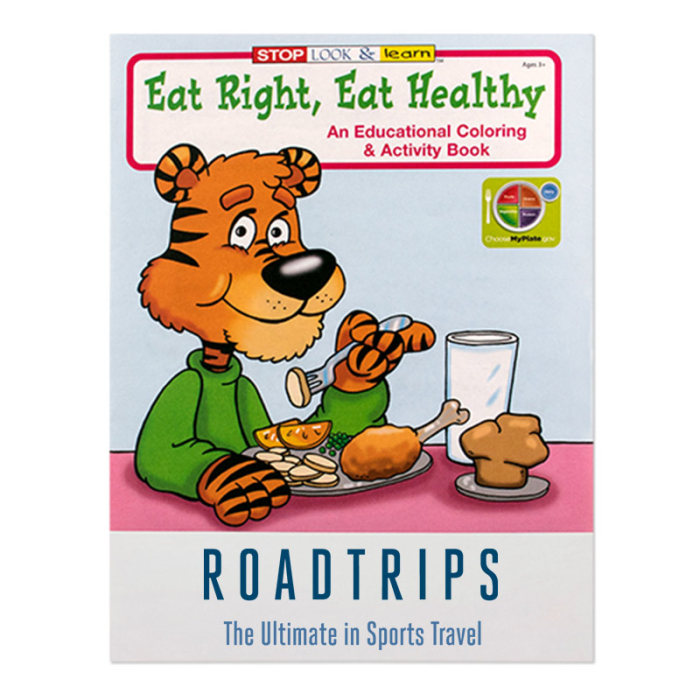 Personalized Eat Right Eat Healthy Coloring Books