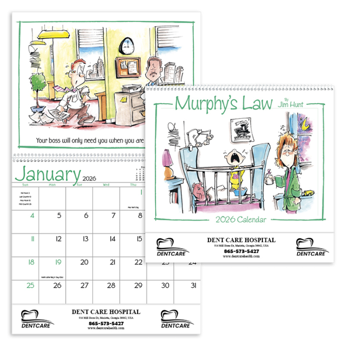 Personalized Murphy?s Law Wall Calendars