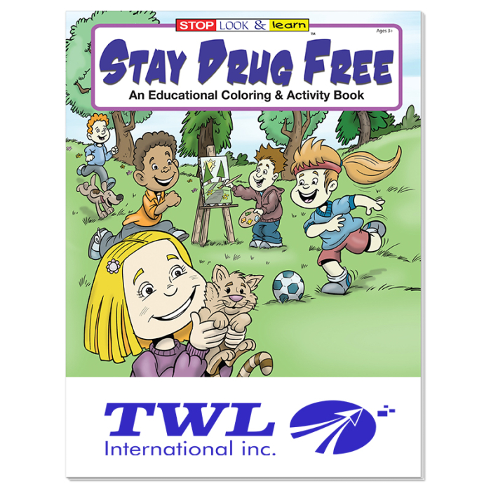 Personalized Stay Drug Free Coloring Books
