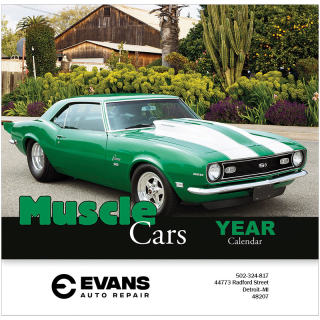 2026 Muscle Cars Stapled Wall Calendars