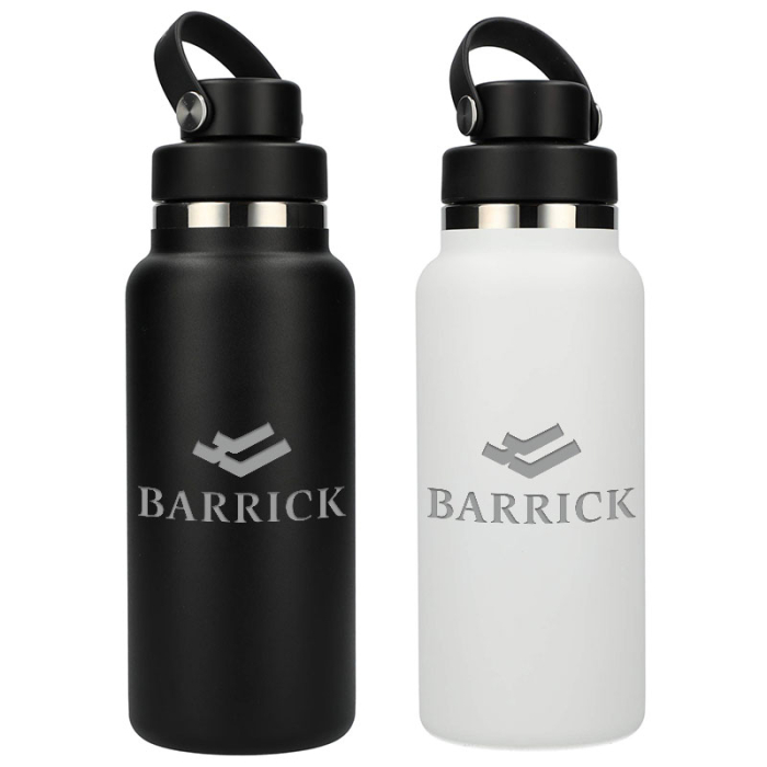 Promotional 32 Oz Hydro Flask® Wide Mouth Bottles with Flex Chug Cap