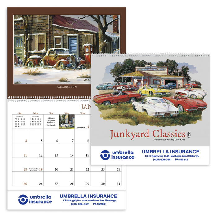 Promotional Junkyard Classics by Dale Klee Wall Calendars