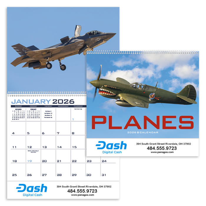 Promotional Planes Wall Calendars