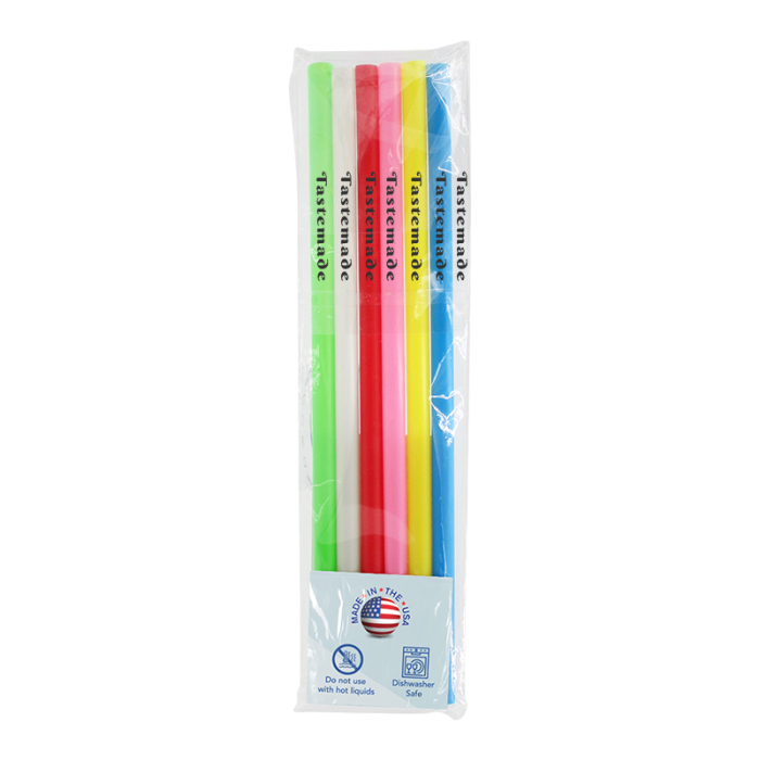 Promotional Reusable Standard Straws - 6 Packs