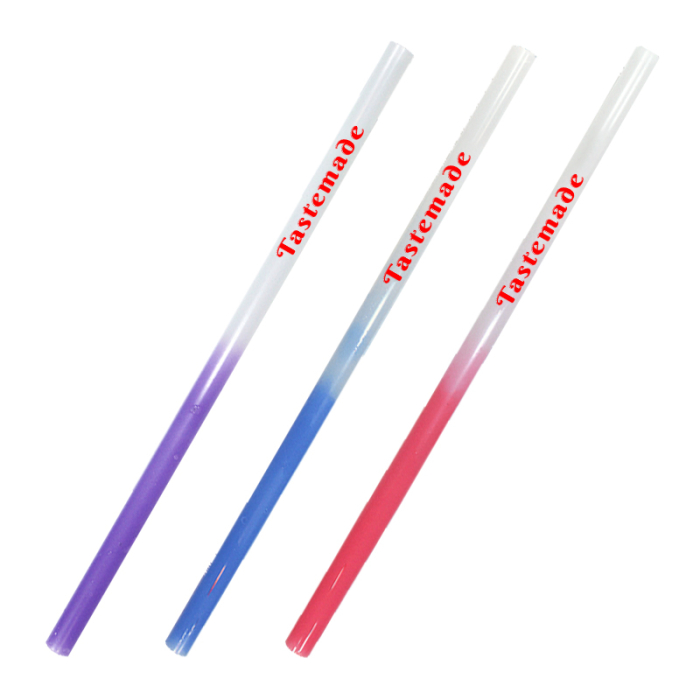 Reusable Mood™ Custom Printed Straws - 12 Packs