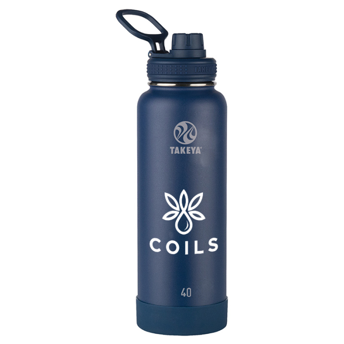 Takeya® Custom Printed 40 Oz Actives with Spout Lids
