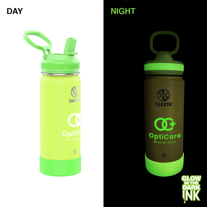 Takeya® Customized 18 Oz Actives Glow in the Dark Bottles