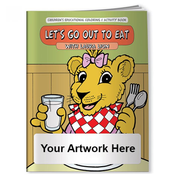 Custom Food-Let's Go Out to Eat with Laura Lion Coloring Books