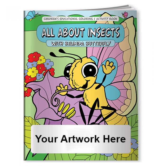 Promotional All About Insects with Belinda Butterfly Coloring Books