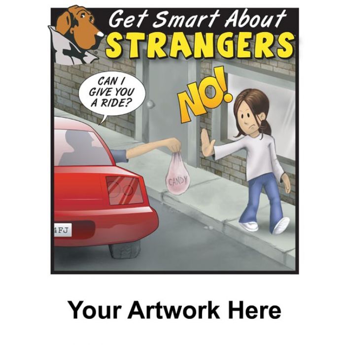 Custom Printed Coloring Books-Get Smart About Strangers