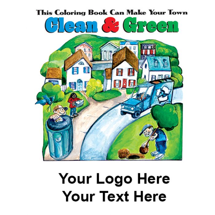 Promotional Coloring Books- Clean and Green