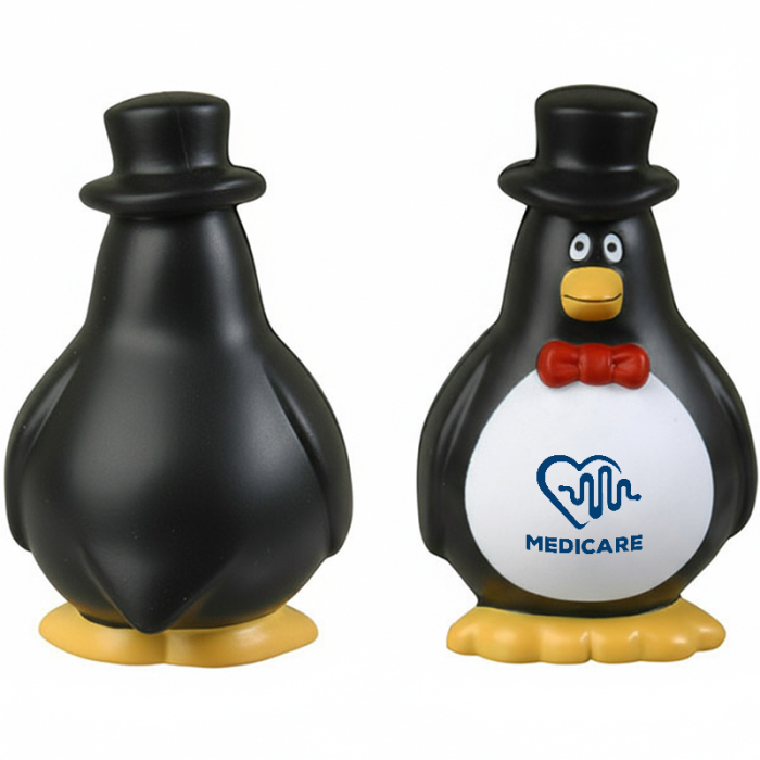 Custom Gentleman Penguin Stress Relievers