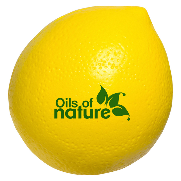 Custom Imprinted Lemon Stress Relievers