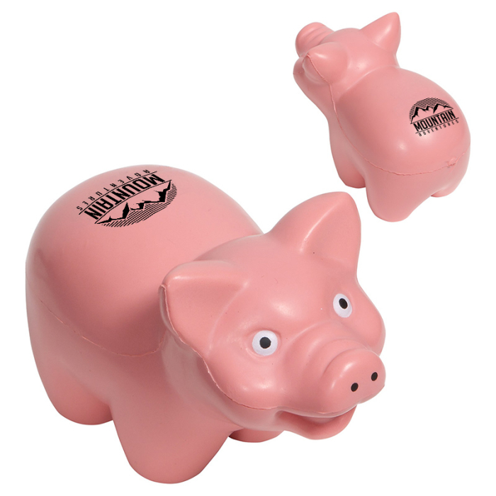 Custom Imprinted Pig Stress Relievers 