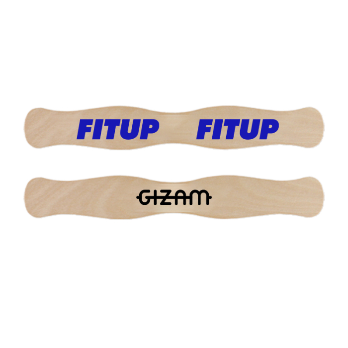 Custom Imprinted Printed Hand Fan Sticks - Wood 