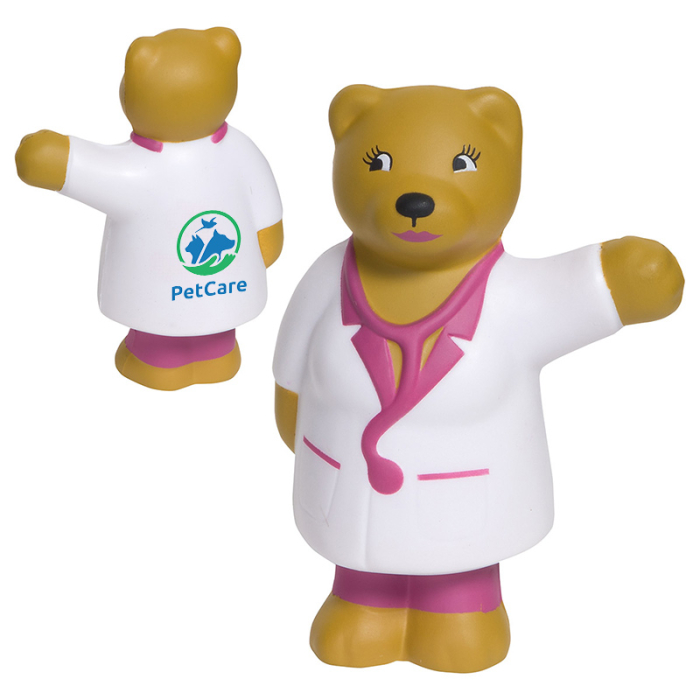 Custom Nurse Bear Stress Relievers 