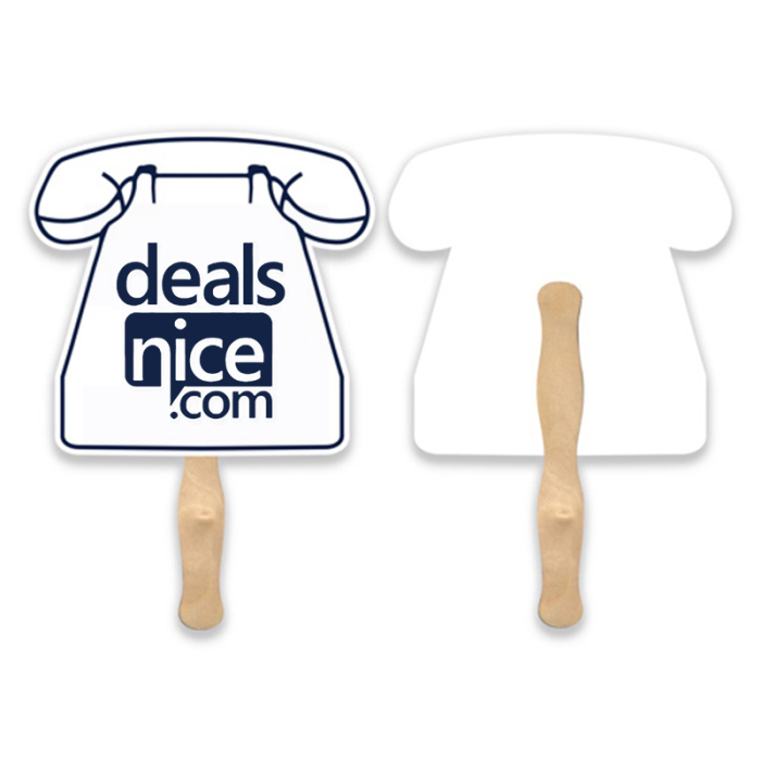 Custom Phone Shape Single Hand Fans 