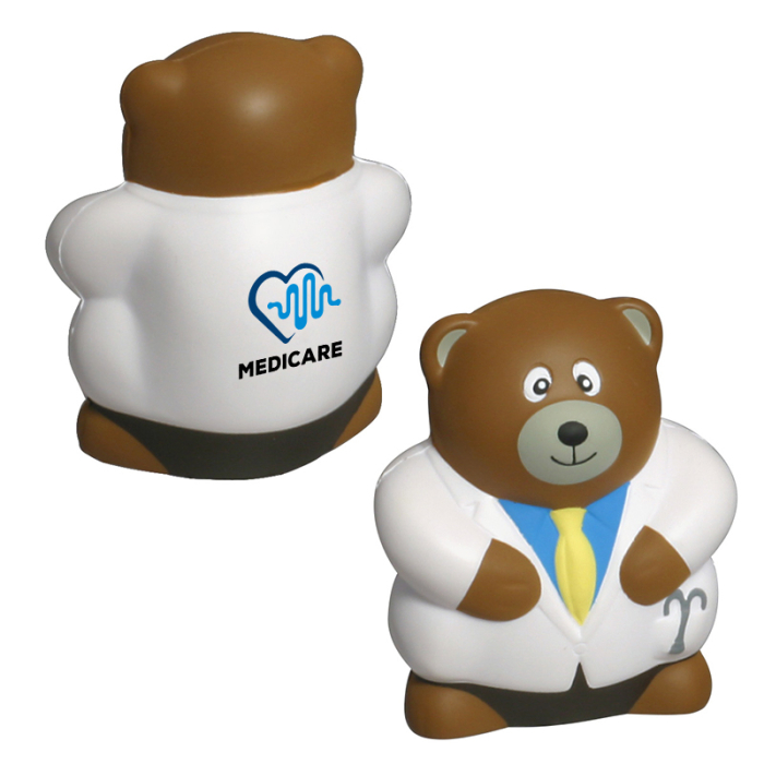 Custom Physician Bear Stress Relievers