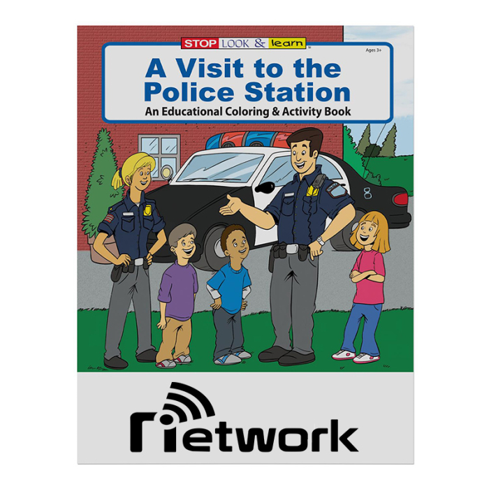 Custom Printed A Visit To The Police Station Coloring Books