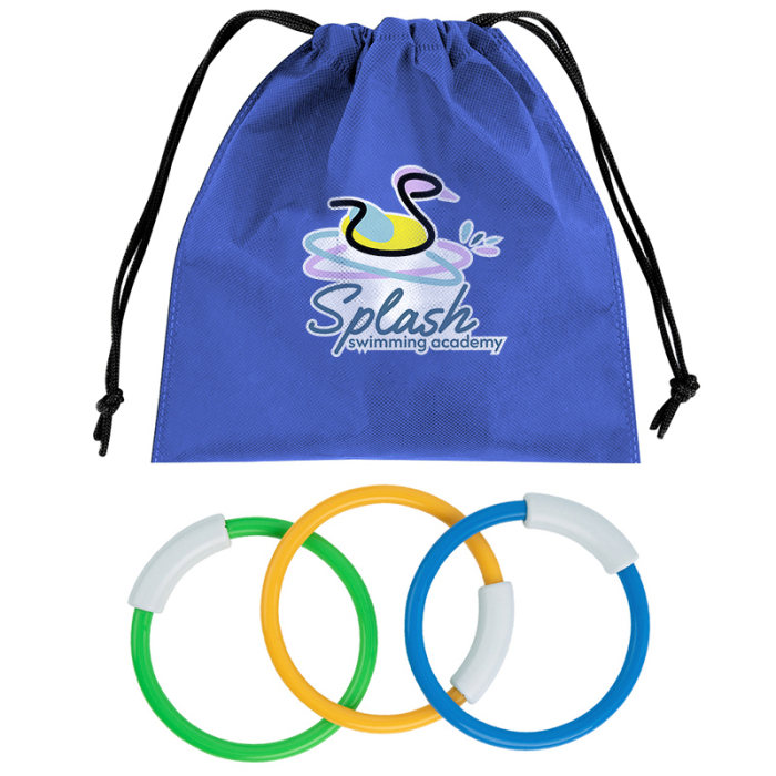 Personalized Hide and Go Swim rPET Diving Rings
