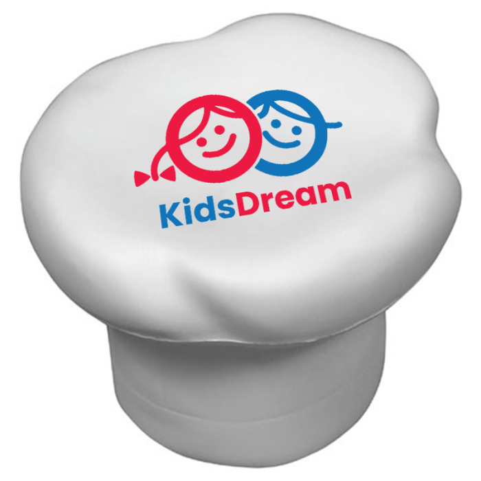 Custom Printed Chef Hat Stress Relievers