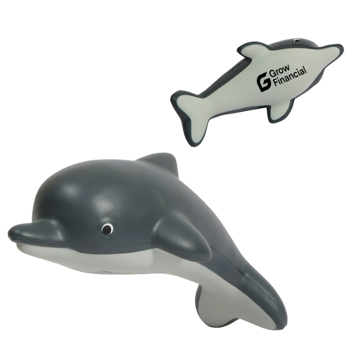 Custom Printed Dolphin Stress Relievers 