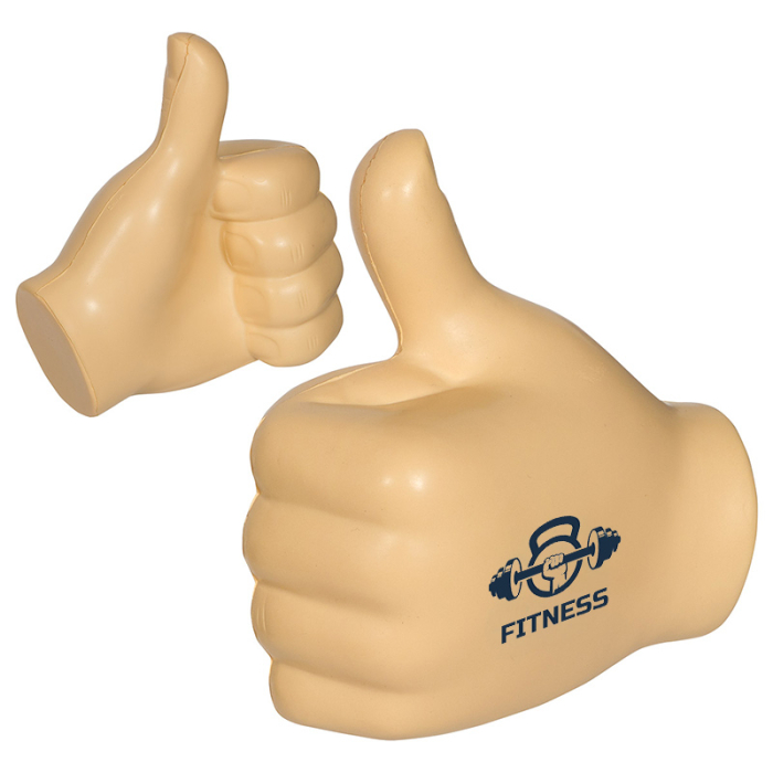 Custom Printed Hand Thumbs Up Stress Relievers 
