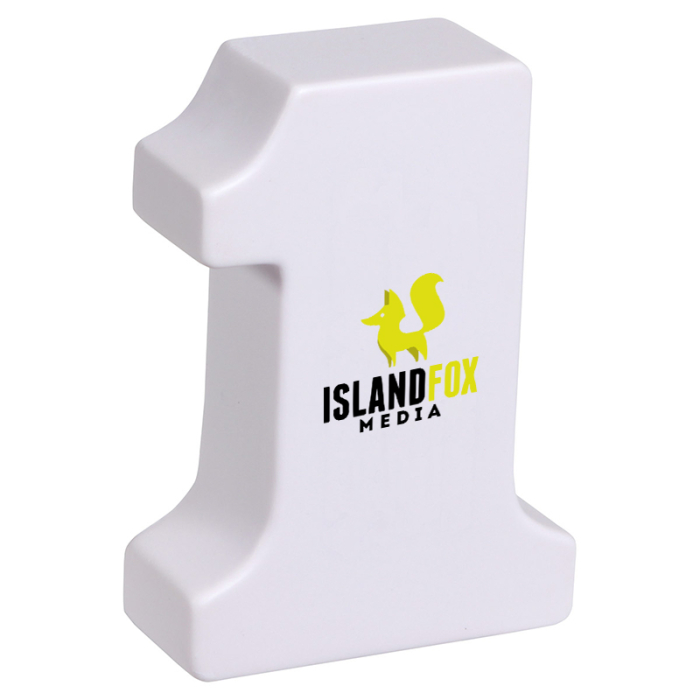 Custom Printed Number One Stress Relievers
