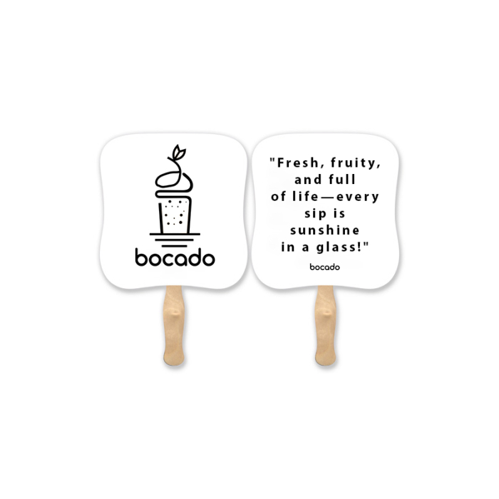 Custom Printed Palm Sandwich Hand Fans