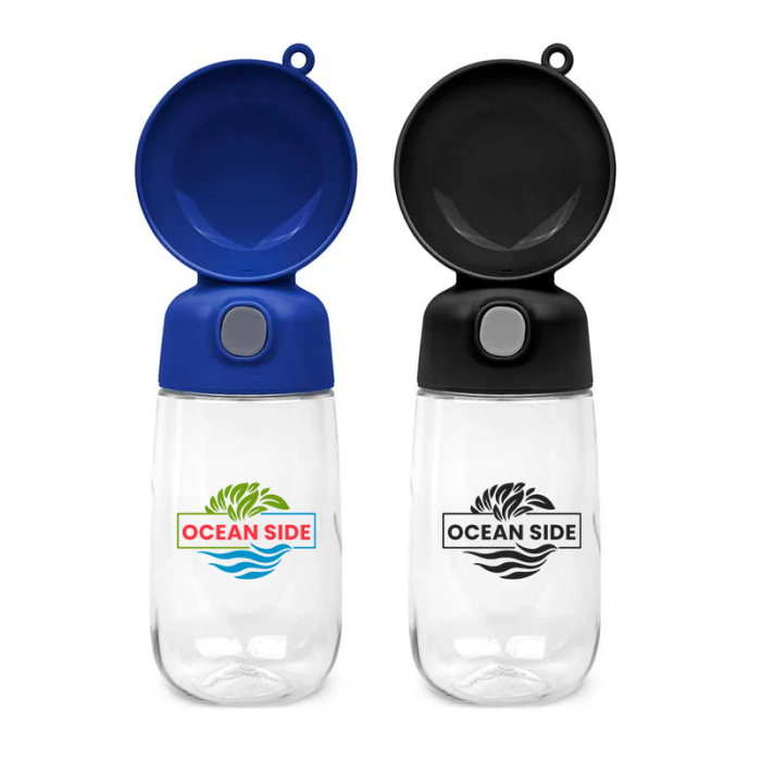 Custom Printed Pet 13 Oz Water Bottles with Bowl