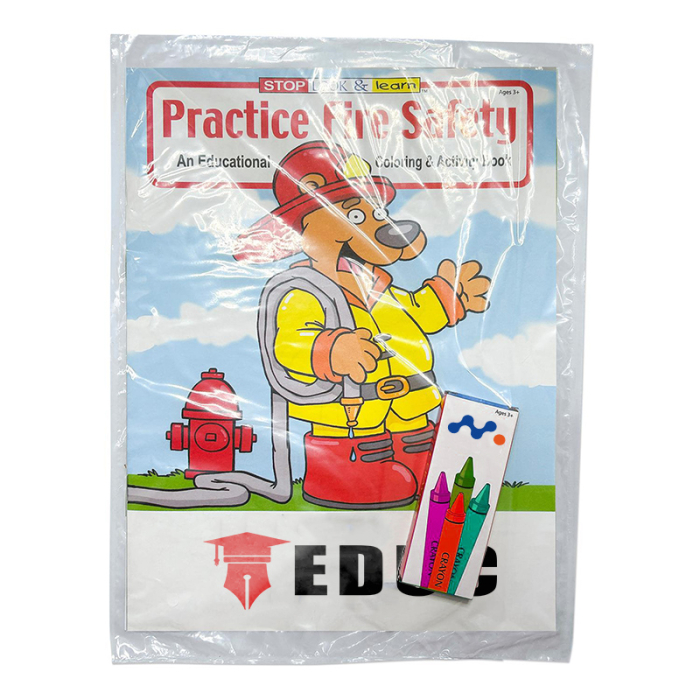Custom Printed Practice Fire Safety Fun Packs