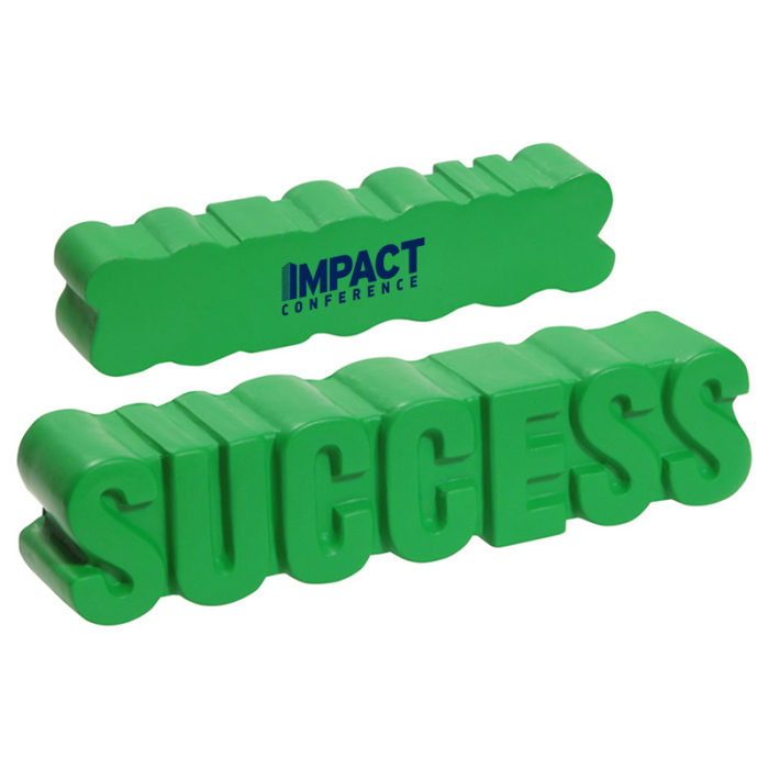 Custom Printed Success Word Stress Relievers