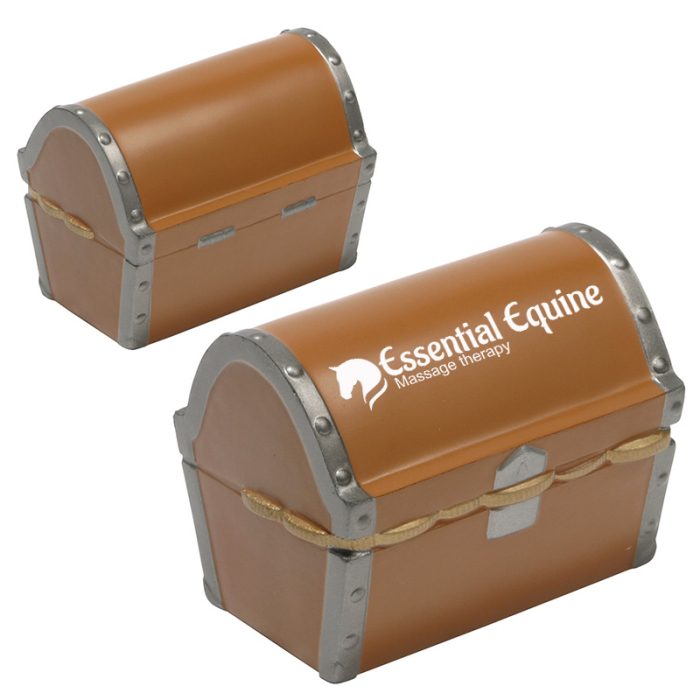 Custom Printed Treasure Chest Stress Relievers