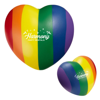 Rainbow Pride Heart Shape Stress Balls