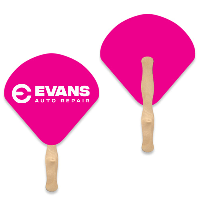 Custom Shell Shape Single Hand Fans 