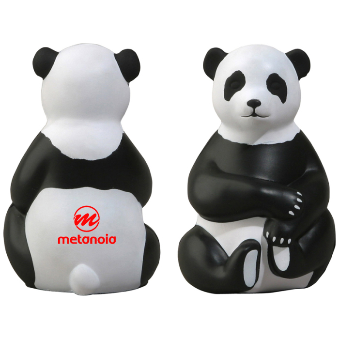 Custom Sitting Panda Stress Relievers